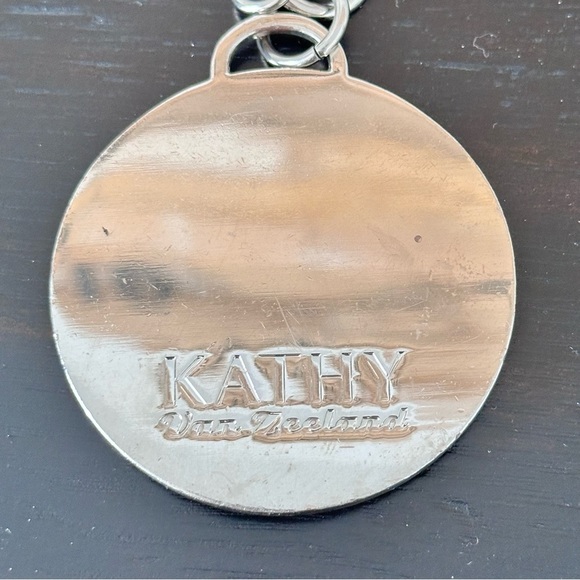 KVZ Kathy Van Zeeland Keychain Purse‎ Charm silver initials - Picture 2 of 5